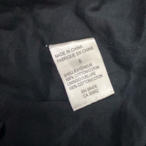 Theory Kadie Dress Bubble Hem Black Cotton Casual Mini Dress Size 8 - Picture 9 of 11